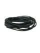 Corda in pelle nera 2 m/m