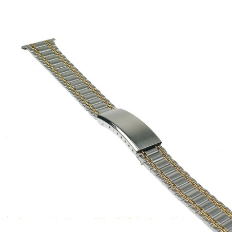Bracciale piatto bicolore