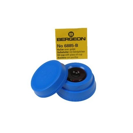 Porta olio blu