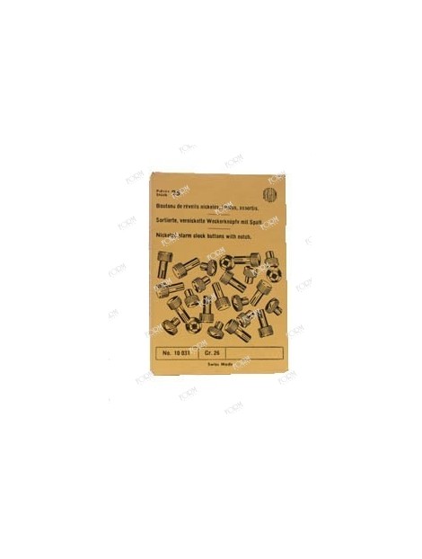 Bottoni  sveglia nichelati