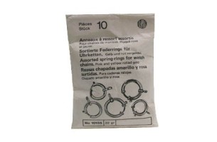 10 Anelli Portachiavi A Molla Con Strass Argento – 25mm Per Fai Da Te E Accessori