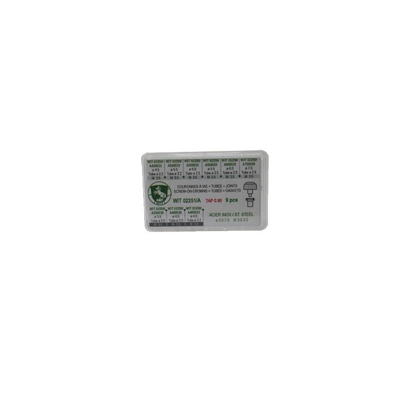 Assortimento corone a vite inox