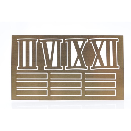 Serie numeri ottone