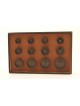 Set di 12 tasselli in antracite