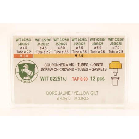 Assortimento corone a vite gialle