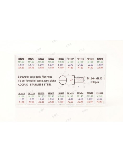 Assortimento viti per fondelli