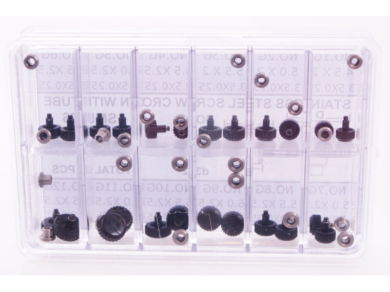 Assortimento di corone vite nere