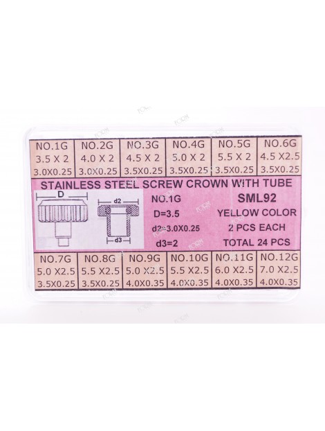 Assortimento corone acciaio laminato