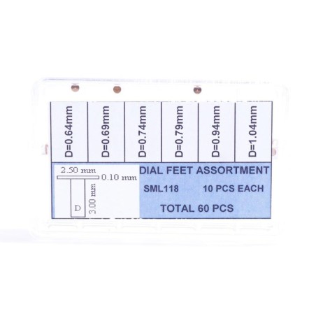 Assortimento piedini per quadrante