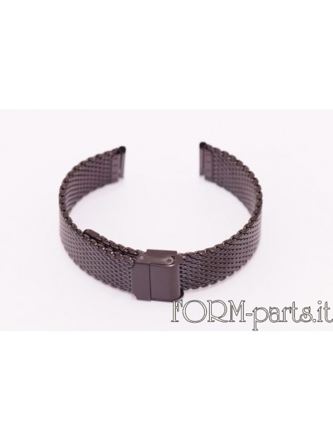 Bracciale nero maglia Milano