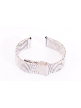 Bracciale in acciaio maglia Milano spessa