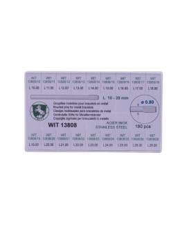 Cuppiglie per bracciale 0,80 mm 1000 righe