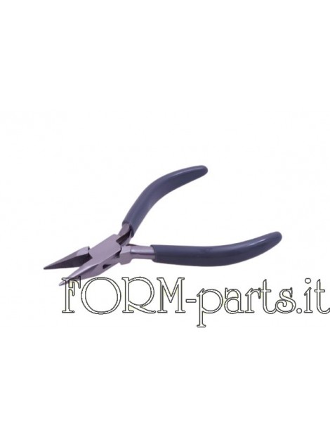 Pinza a becchi semi tondi zigrinati