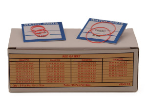 Assortimento giunti rossi per fondello a pressione